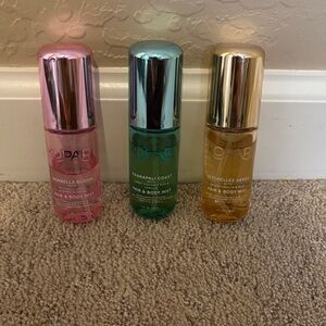 Kopari Hair & Body Mist Collection - Pink, Green, Gold